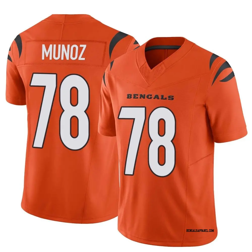 Limited Orange Men's Anthony Munoz Cincinnati Bengals Vapor F.U.S.E. Jersey